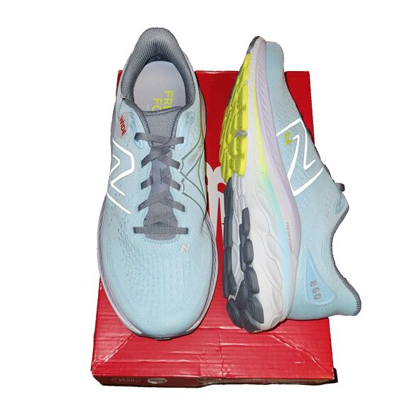 New Balance Shoes - New Balance Women's Fresh Foam X 860 V13 Sneakers Light Blue Size 11.5 Wide EE